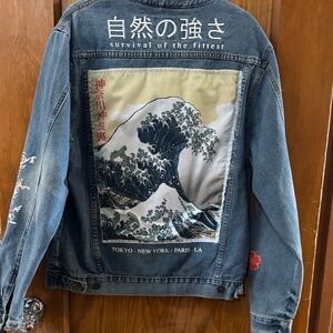 Brooklyn Cloth Blue Graphic Denim Jacket